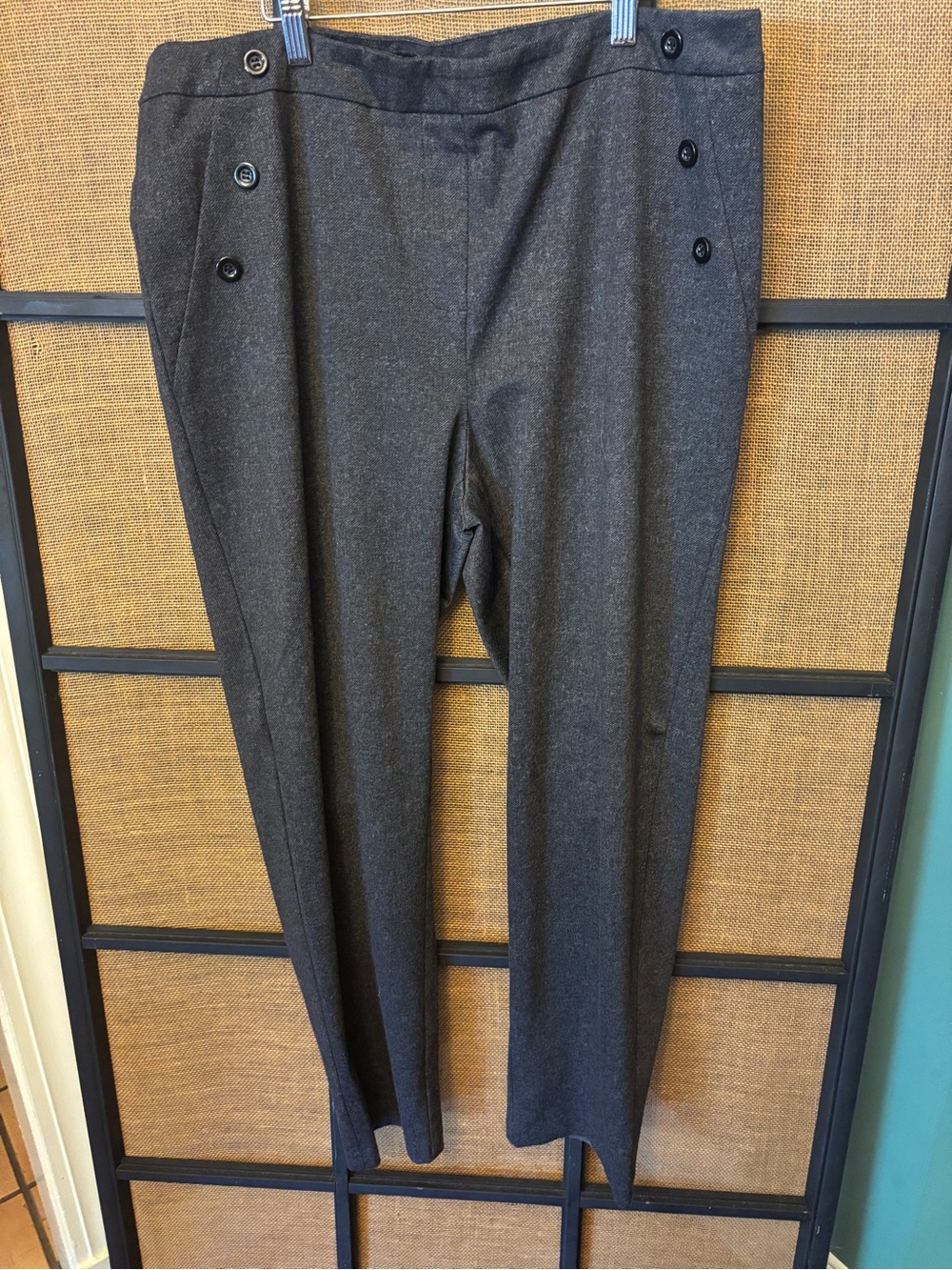 SO HO APPAREL LTD EIZE XL HEATHER GREY PULL ON ELASTIC WAIST